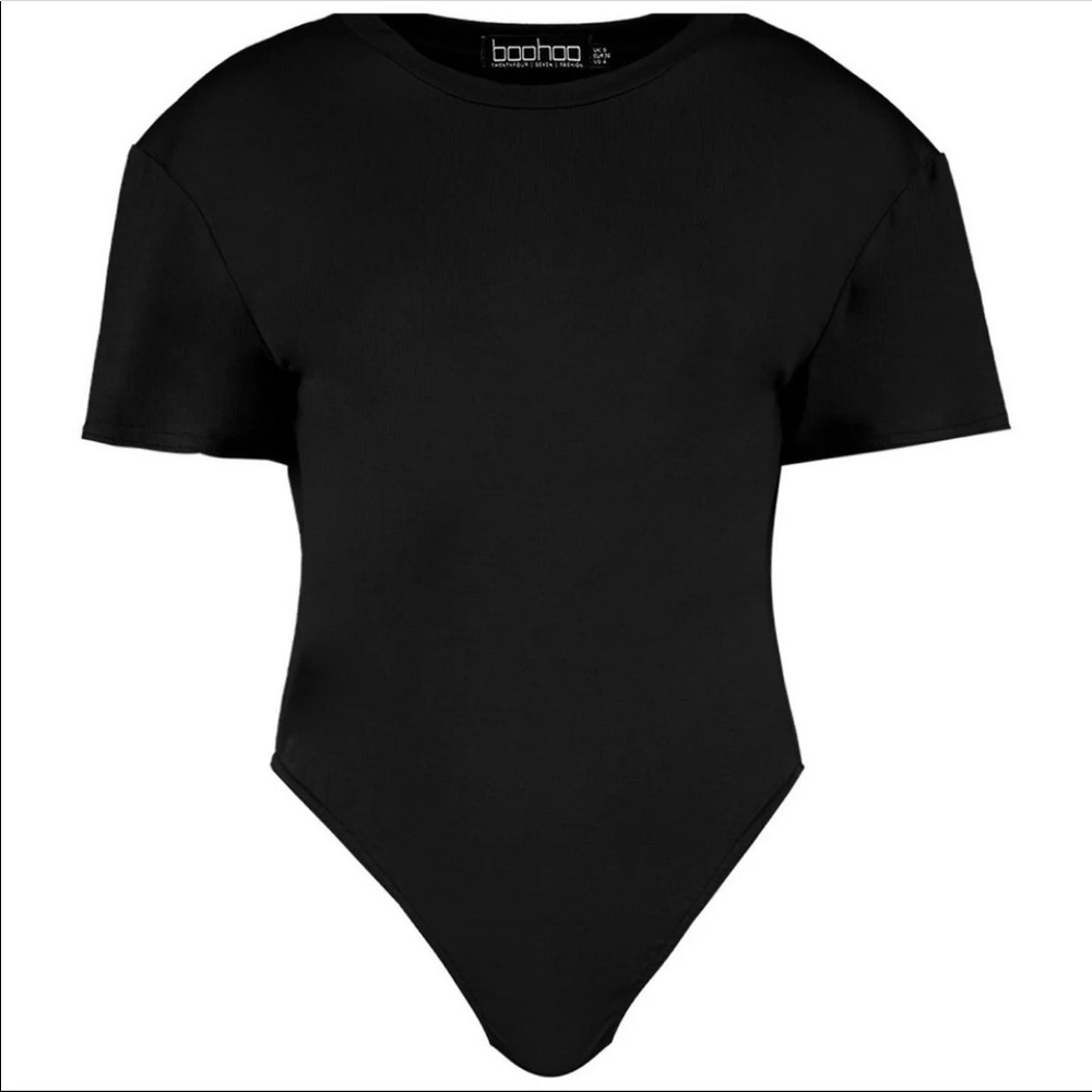 NWT Black T-shirt bodysuit - Picture 10 of 12